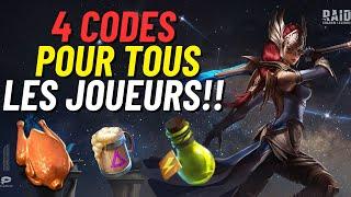 4 CODES POUR TOUS LES JOUEURS!! [RAID SHADOW LEGENDS]