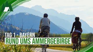 Panorama Alpen Radtour ins Allgäu / Garmisch - Füssen  (Rundtour Tag 1)