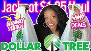 NEW Jackpot Dollar Tree Haul TODAY$1.25 Brand Name FindsDollar Tree #new #dollartreehaul