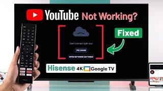 Fix- YouTube Not Working on Hisense Google TV!