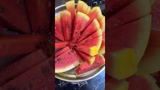 Yellow watermelon fruit cutting skills #watermelon #yellow #howto #shorts #food #healthy