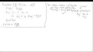 Detecting Negative Numbers - Loop Invariant - Exercise - Discrete Math for Computer Science