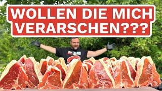 FRECHHEIT !!! WARUM SIND DIE STEAKS SO KLEIN??? --- Klaus grillt