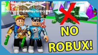 We Can't SPEND ANY ROBUX in Roblox Ninja Legends... How Far Can We Get!
