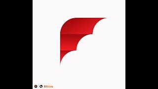 Adobe Illustrator Tutorials | Create Simple letter [ F ] logo