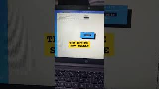 HOW TO ENABLE TPM DEVICE HP LAPTOP FOR WIN 11 INSTALLATION #win11 #hplatestlaptop #shorts #techmeta