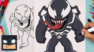 How To Draw Venom | Marvel Rivals