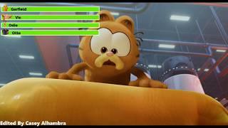 The Garfield Movie (2024) Milk Truck Heist with healthbars