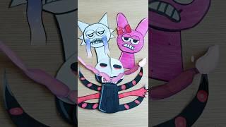 Paper story with very hungry Sprunki #trend #incredibox #craft #diy #trend