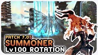 SUMMONER Level 100 Rotation Showcase | 2.48s  | 2 Mins | Dawntrail Patch 7.05