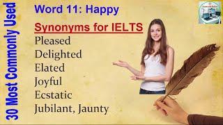 30 Most Commonly Used Synonyms in IELTS | IELTS Vocabulary Part 3