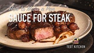 Pan Sauce for Steak | Red Wine Reduction Sauce Recipe