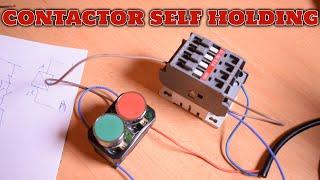 contactor self holding with push button|start stop button|on off button|ELECTERCA