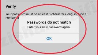 Apple ID Account Fix Password do not match Enter your new password again Singing Time In iPhone