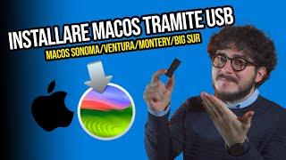 Creare un disco di avvio macOS -Installazione di macOS da USB | macOS Sonoma/Ventura/Montery/Big Sur