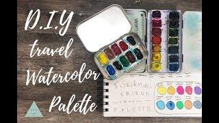 DIY Watercolor Travel Palette