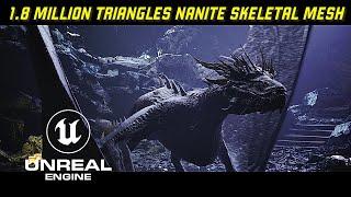 Unreal Engine 5.5 Dragon Nanite Skeletal Mesh