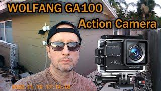 WOLFANG GA100 Action Camera 4K 20MP Waterproof Full Review With Live Footage And Mic Test