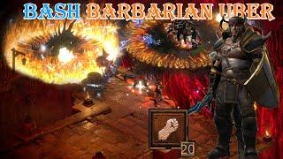 Diablo II Resurrected - Bash Barbarian Build Uber Tristram