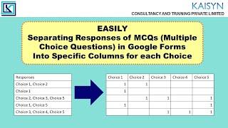 Splitting Multiple Choice (Checkboxes) Responses from Google Forms into Choice-Specific Columns