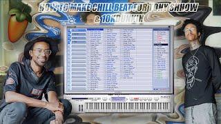 HOW CASHCACHE MAKES CHILL PLUGG BEATS FOR TONY SHHNOW & 10KDUNKIN [FL Studio tutorial] | Hugee Boy