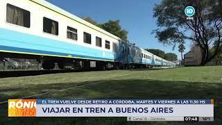 Cuánto salen y dónde se compran los pasajes del tren Córdoba - Buenos Aires para mayo