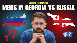 MBBS in Georgia vs Russia | Which is BEST for You | Fees, FMGE, Safety, Weather, Living Expenses