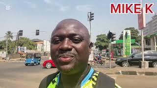 FREETOWN SIERRA LEONE ! WALK AROUND KING HARMAN ROAD TO JOMO KENYATTA ROAD