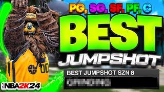 BEST JUMPSHOTS FOR EVERY BUILD, HEIGHT + 3PT RATING IN NBA 2K24! FAST JUMPSHOTS! best jumpshot 2k24