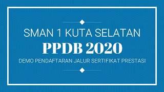 DEMO SIMULASI PENDAFTARAN JALUR PRESTASI PPDB TAHUN 2020