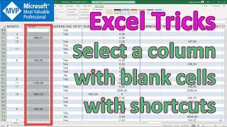 Select Columns with Blank Cells in Excel FAST! ⏩