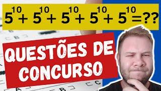 2 Questões INCRÍVEIS de Concurso envolvendo Potenciação - Matemática Básica