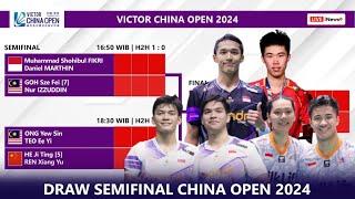 Draw & Jadwal Semifinal China Open 2024 Besok Pukul 09:00 WIB Live Inews TV. 𝗜𝗡𝗗𝗢𝗡𝗘𝗦𝗜𝗔 𝟯 𝗪𝗔𝗞𝗜𝗟..!!