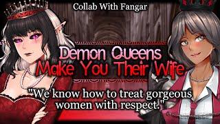 Demon Queens Want To Make You Their Wife [Dominant] | Medieval Lesbian ASMR Roleplay /FF4F/