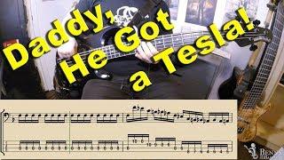 Vulfpeck - Daddy, He  Got A Tesla [BASS COVER] - with notation and tabs