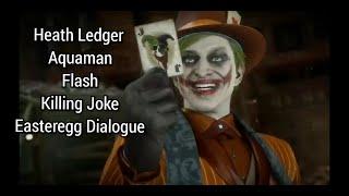 MK 11 | Joker | Intro Dialogue | Heath Ledger Joker & Other DC Eastereggs