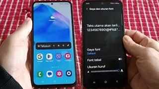 Cara ganti font samsung A55