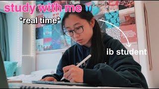 GCSE study with me *REAL TIME* | pomodoro, no music