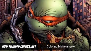 How to Draw Comics   Michelangelo Colors