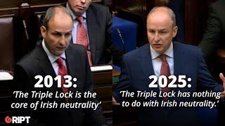 Martin in 2013: The triple-lock is “the core” of Irish neutrality