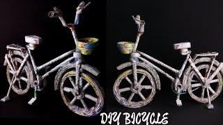 How To Make Bicycle From Newspaper || DIY Paper Cycle || Paper Cycle Making Idea