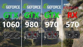 GTX 1060 vs GTX 980 vs GTX 970 vs RX 570 Test in 7 Games