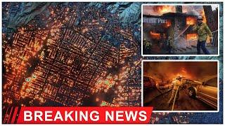 Photos of Los Angeles show catastrophic scale of devastation as blazes burn uncontrolled