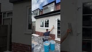 Final Weber Monocouche Render #diy #diyproject #render #houseextension #homerenovation