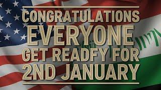 Congratulations Everyone Get Ready To Exchange Dinar On 2nd January Iraqi Dinar News Today