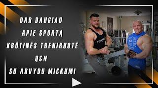 Dar daugiau apie SPORTĄ .#4 Q&A - Apie kreatiną, traumas ir Krutinės treniruotė su Arvydu Mickumi.