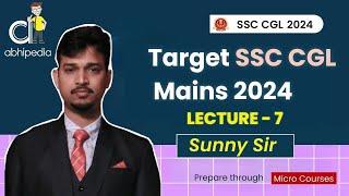 SSC CGL Exam 2024 | Quant | Target Mains 2024 | MCQs Practice | Lecture 7 | Micro course | abhipedia