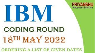 IBM coding Questions asked on 18th MAY 2022 | IBM programming questions and answers | Ibm solution