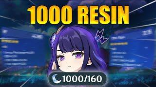 I Used 1000 RESIN to Fix My Friends Account | Genshin Impact