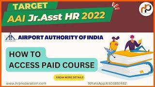 How to Access AAI Junior Assistant (Human Resource)2022 Course